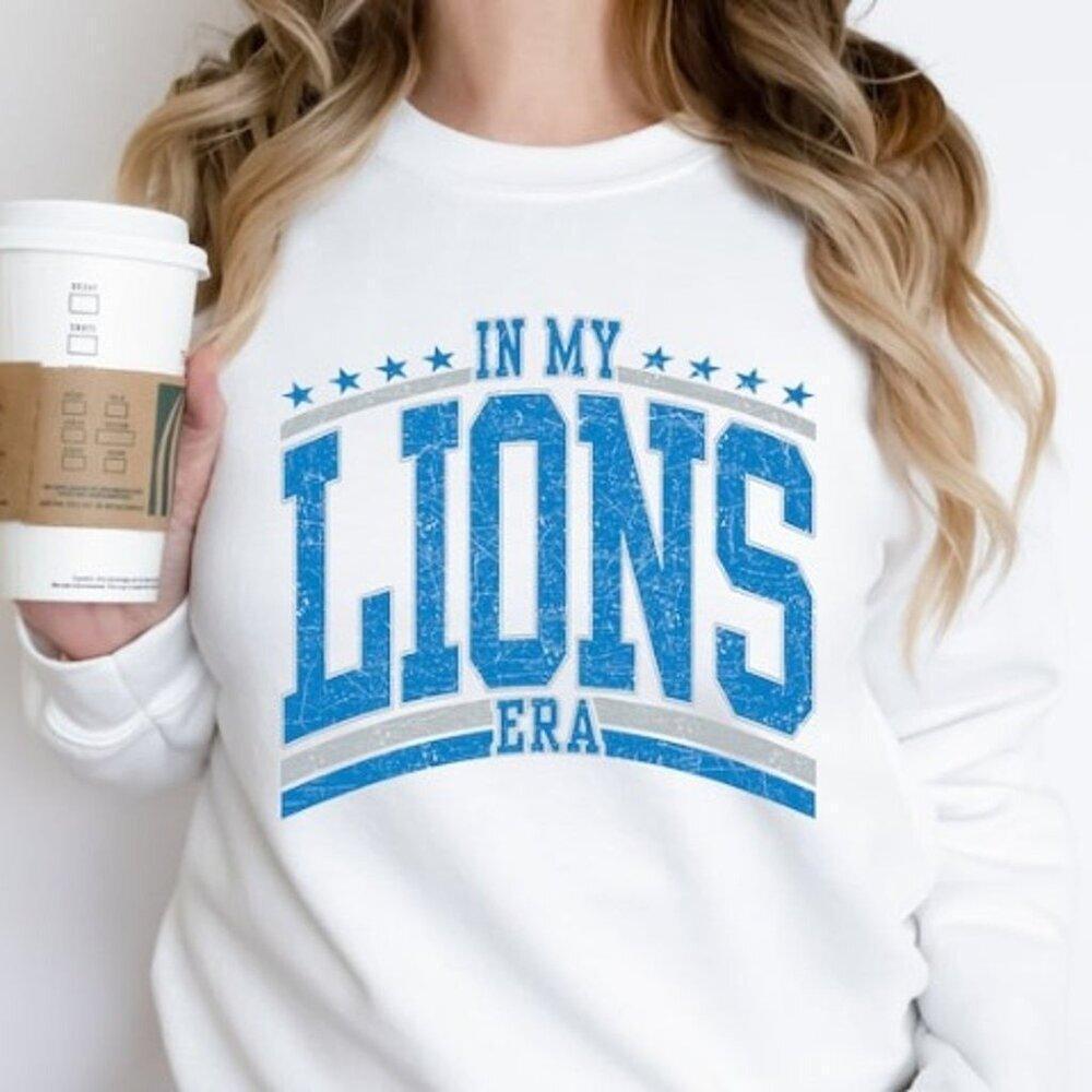 Detroit Lions Sweatshirt Retro In My Era Nfl Football Crewneck Fan Gift 05